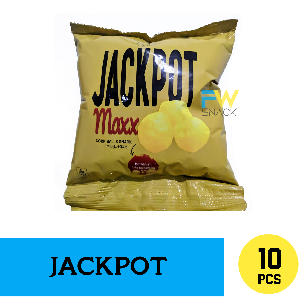10 Pcs Ciki Jackpot - Camilan Jadul Berhadiah, Ciki Jackpot Maxx