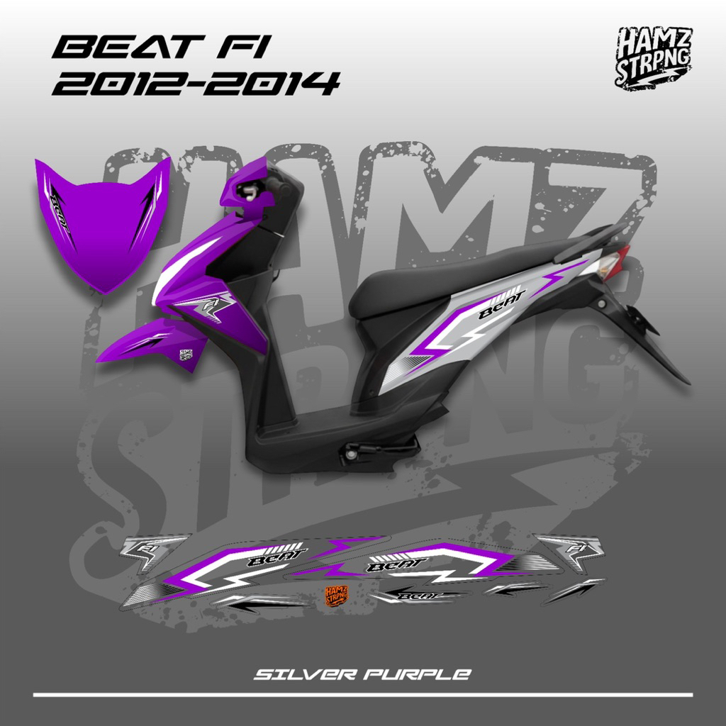 Striping Transparan Beat FI 2014 Modifikasi Hits Dua Warna Custom Terbaru