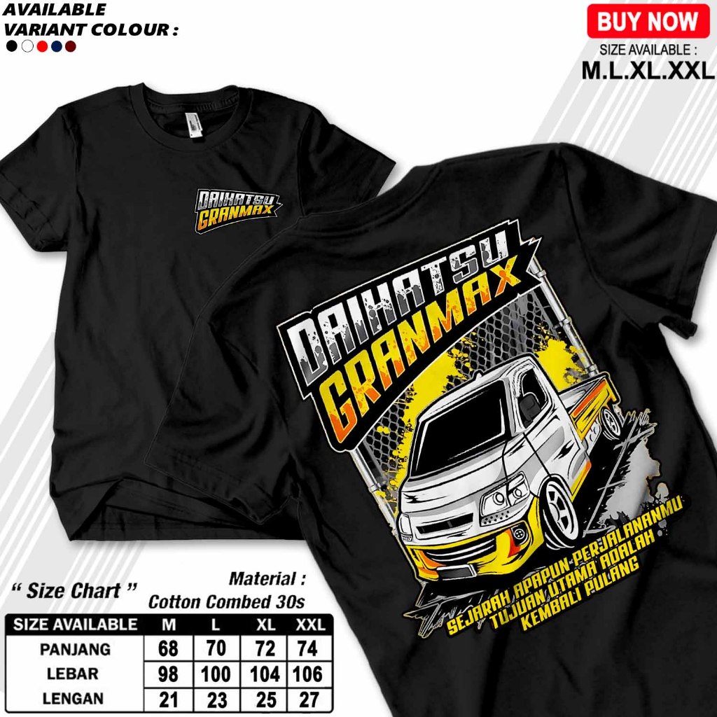 Kaos Distro Daihatsu Grandmax | Kaos Distro Pria | Baju Kaos Pria | Kaos Racing | Kaos Viral Tiktok