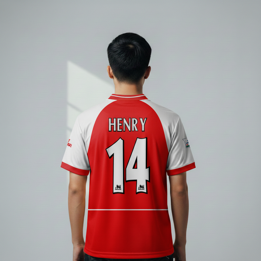 ATHLETIC SPORTWEAR - Jersey Bola Fantasy - Henry Series Fullprinting Casual - Atasan