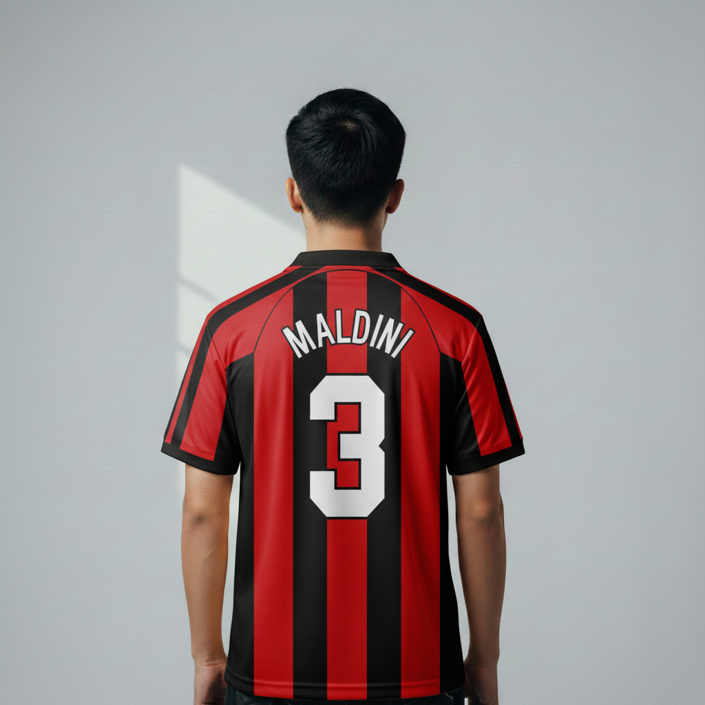 ATHLETIC SPORTWEAR - Jersey Bola Fantasy - Maldini Series Fullprinting Casual - Atasan