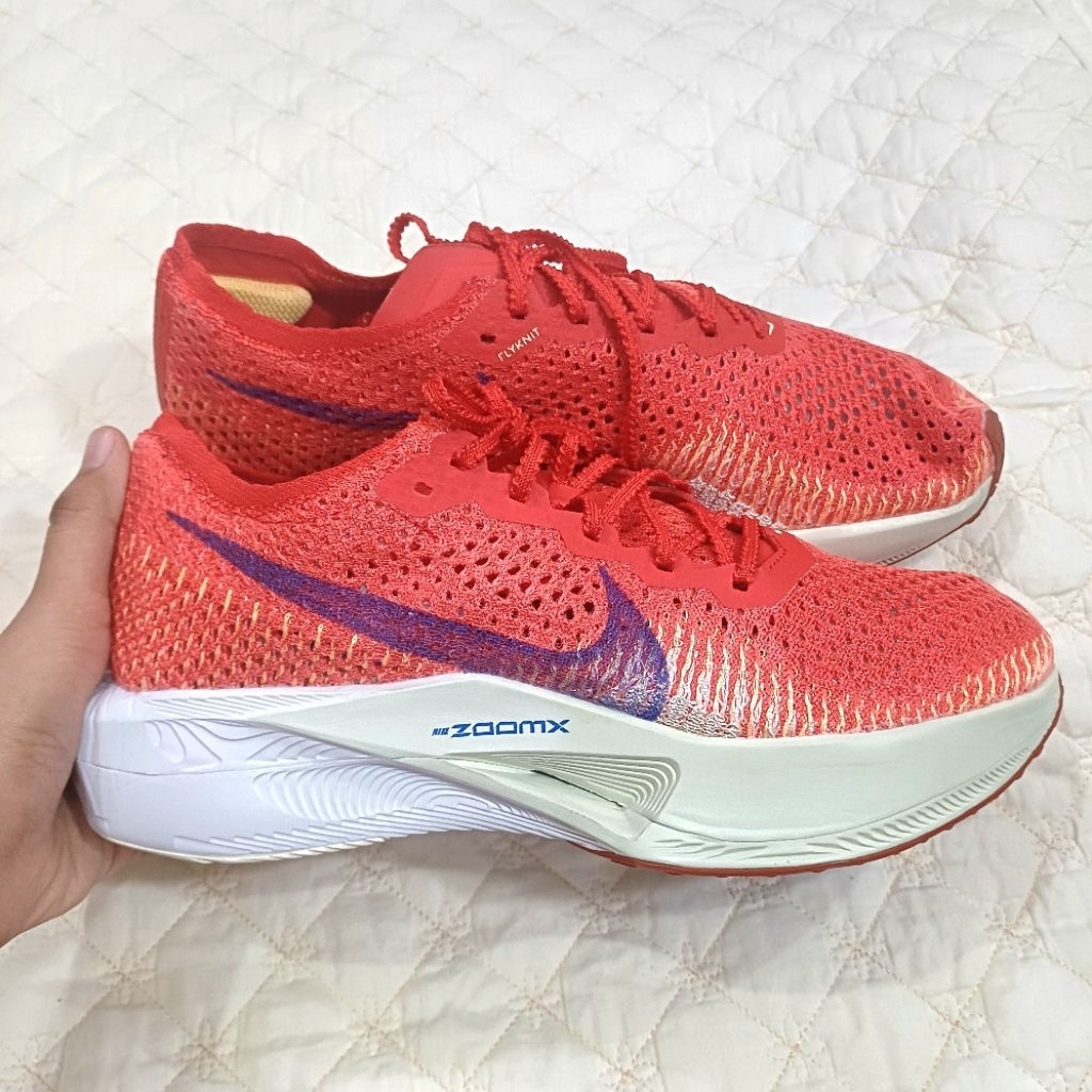 Nike ZoomX Vaporfly Next% 3 'University Red' | Sepatu Sneakers Lari Running Merah Flyknit Flyplate B