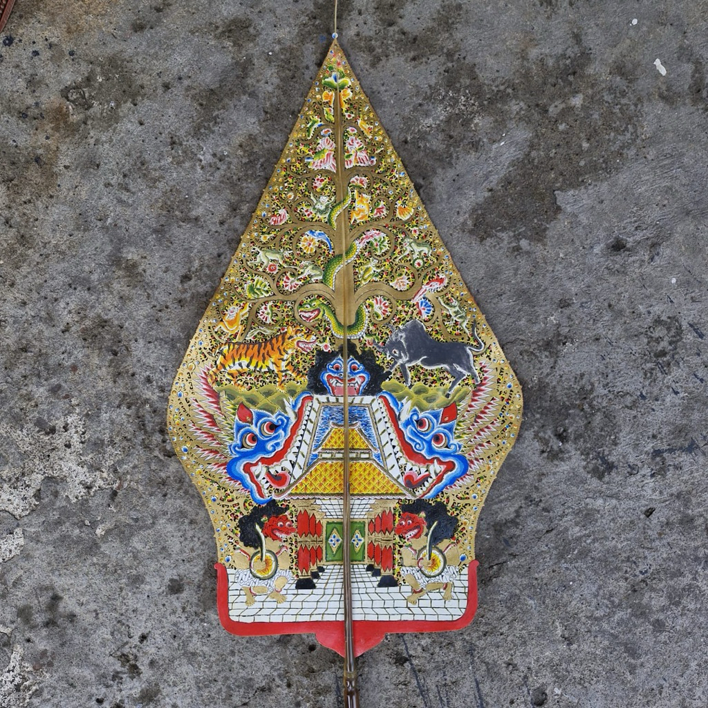 Wayang Kulit Gunungan Kualitas Halus Ukuran Standar Pedalangan