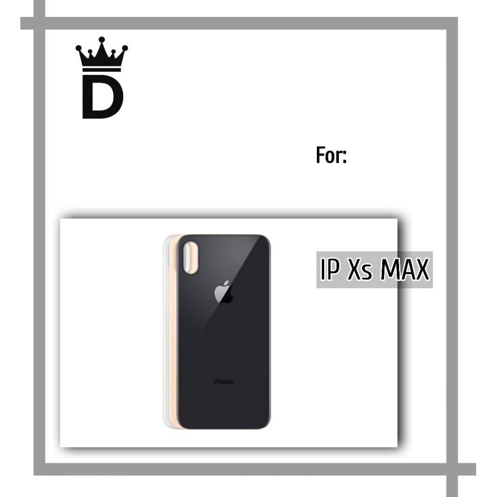 BACKDOOR BACKGLASS IPHONE XS MAX