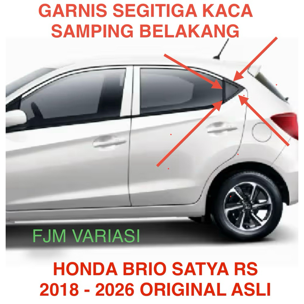 COVER CAVER GARNISH SEGITIGA KACA SAMPING BELAKANG KACA MATI UNIVERSAL SEMUA MOBIL HONDA BRIO SATYA 