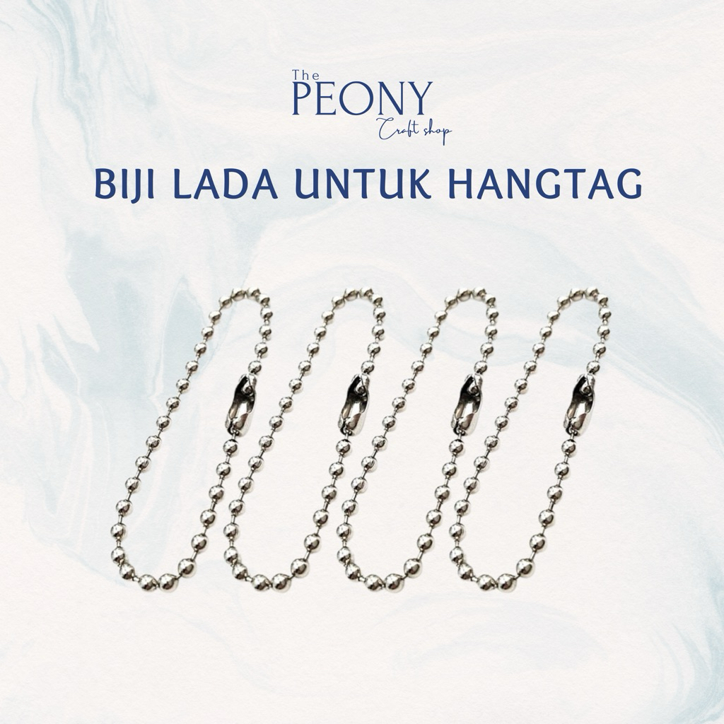 Rantai Biji Lada Gantungan Kunci Panjang 10-12cm, Mudah Dikombinasikan