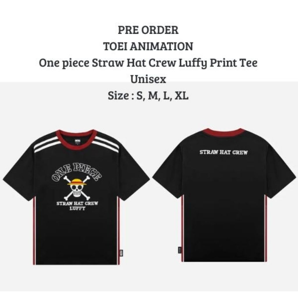 ONE PIECE T SHIRT ORIGINAL TOEI ANIMATION ONE PIECE STRAW HEAD LUTFY ONE PIECE KAOS ORIGINAL