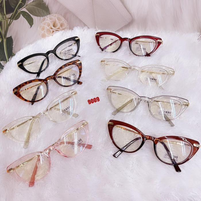 frame kacamata cat eye plastik batang frame besi
