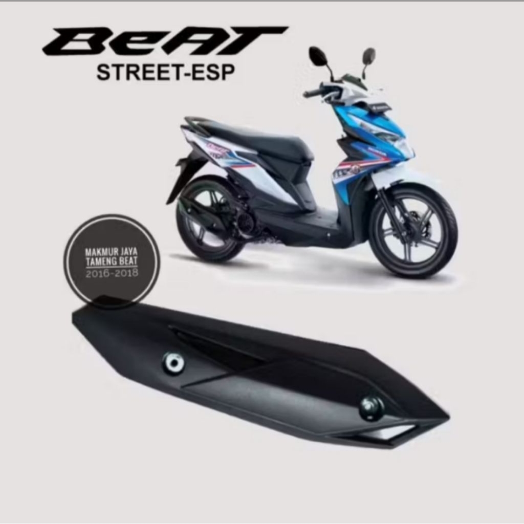 Tutup Knalpot / Cover Tameng Kenalpot Honda Beat Sporty FI New 2016-2019