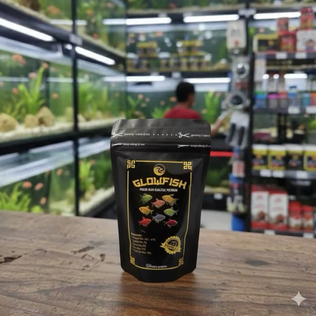 PELET IKAN CUPANG GUPPY GLOFISH NEON TETRA KEMASAN 80gr