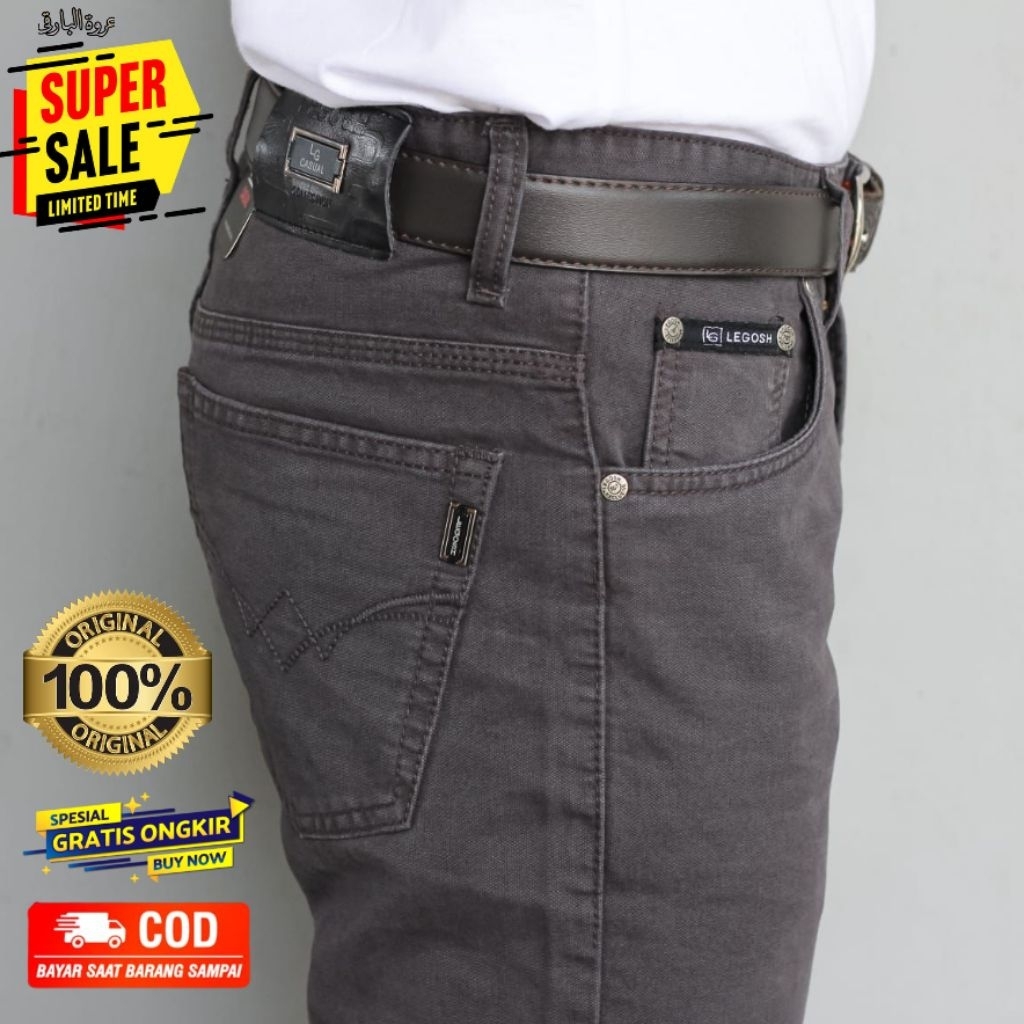 LEGOSH-Celana Legosh Celana Panjang Pria Premium Brand Legosh Original Size Lengkap 28-38 Reguler St