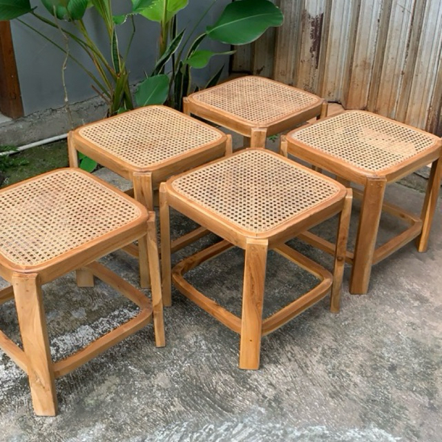 Stool Dingklik Kayu Jati