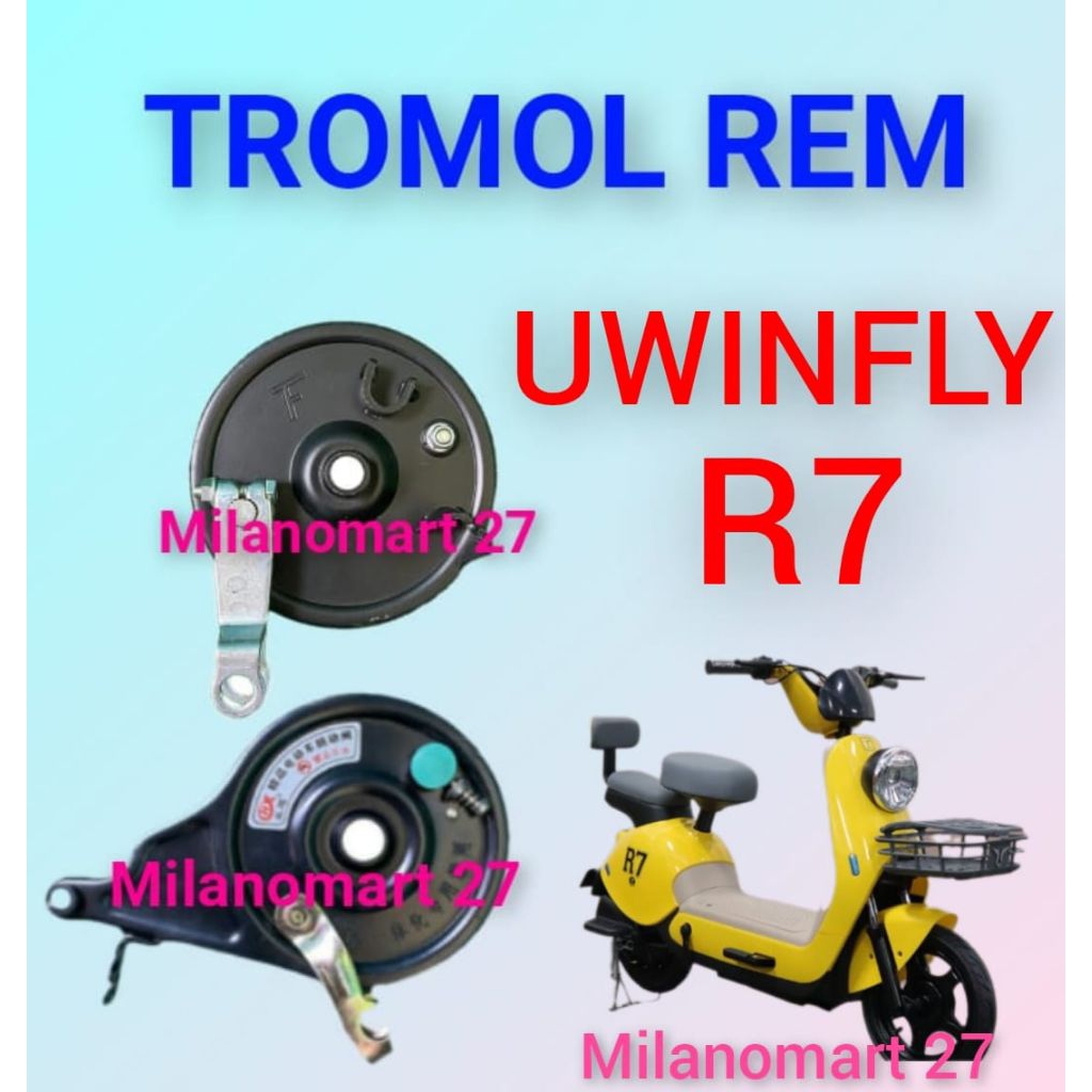 tromol rem sepeda listrik uwinfly R7 rumah kampas rem sepeda listrik uwinfly R7
