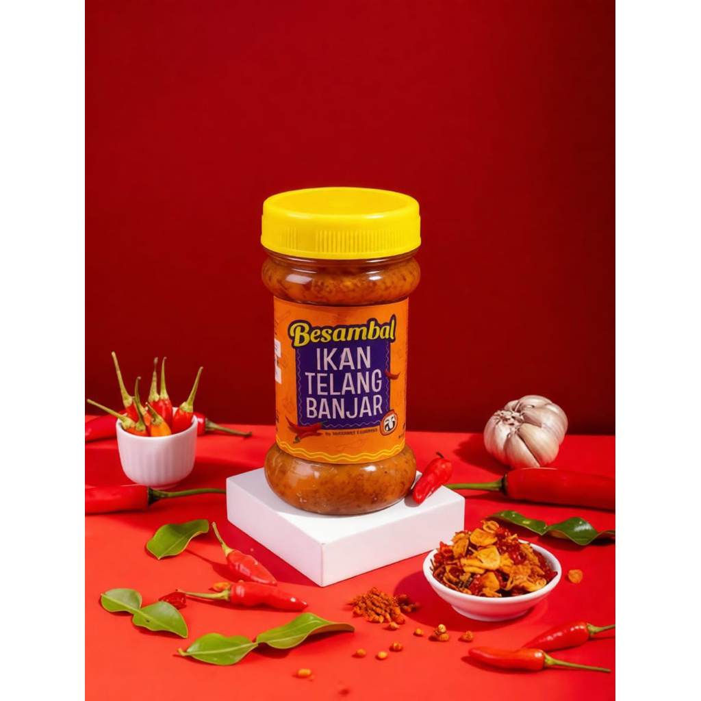 BESAMBAL IKAN ASIN TENGGIRI BANJAR by Nyanyat Food KEMASAN 150 ML| BESAMBAL TELANGG BANJAR| SAMBAL K