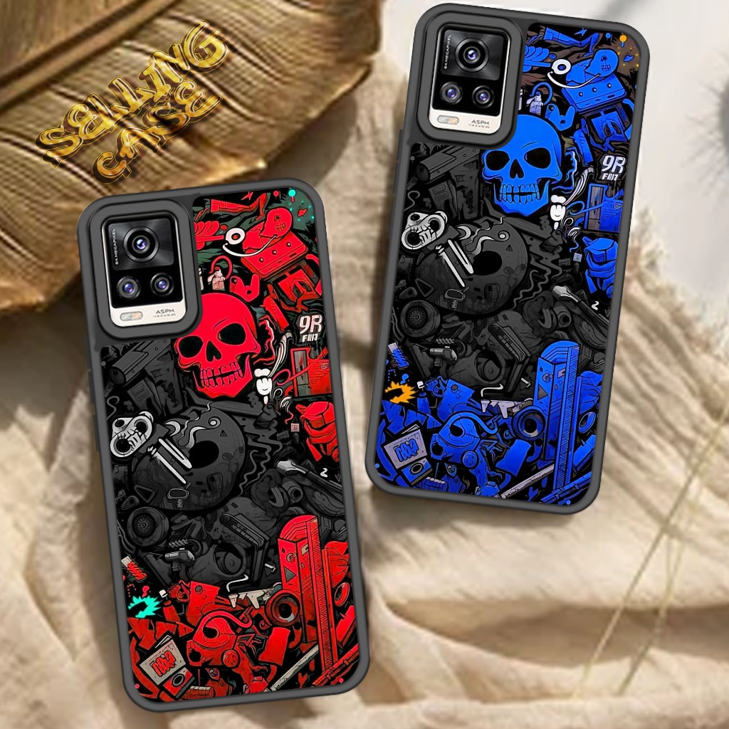 Case VIVO V20 Motif ( ABSTRAK ) Cover Handphone Softcase Glossy Anti Jamur