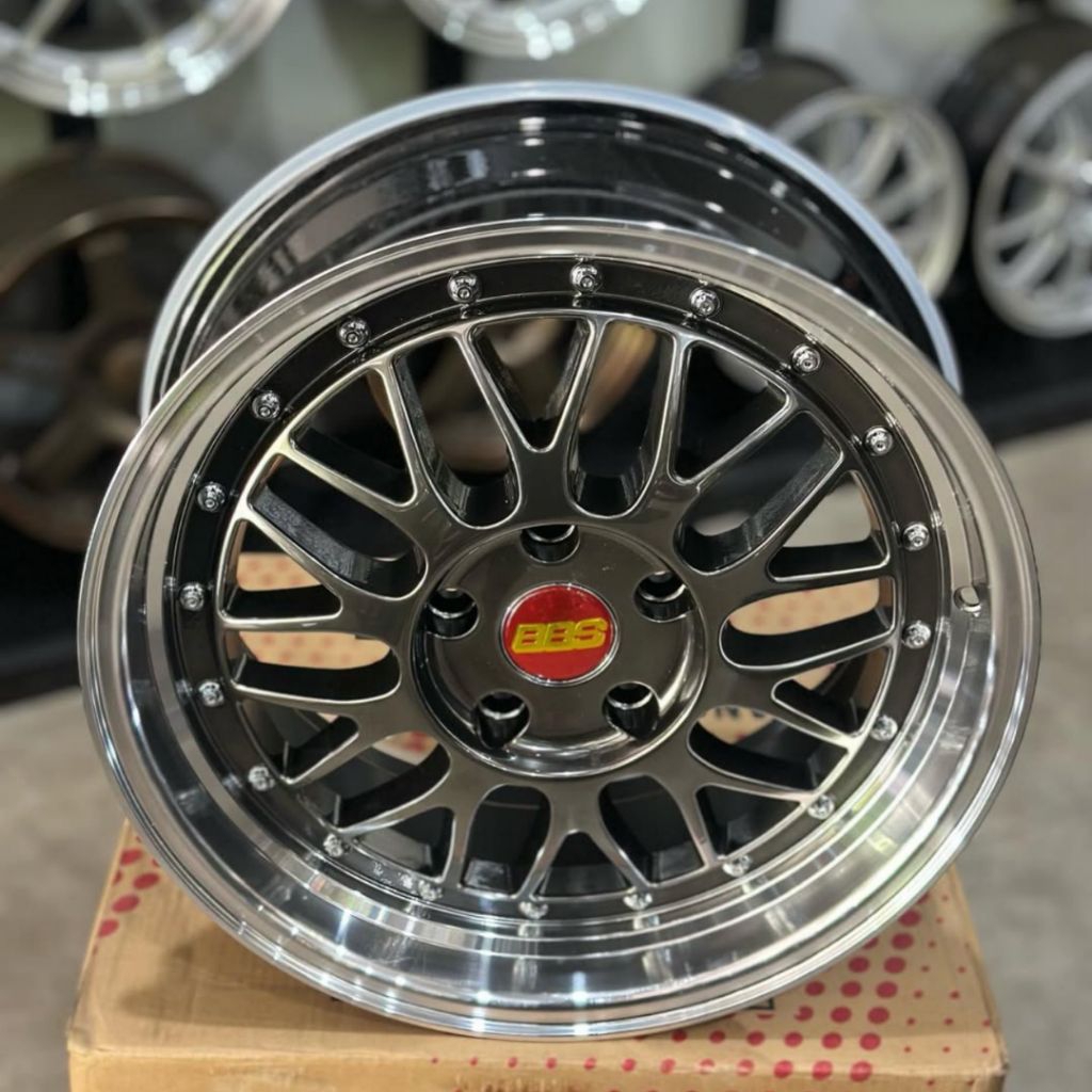 velg bbs lm HYPER BLACK POLIS ring 17 lebar 7,5 - 8,5 velg mobil ring 17 pnp mobil reborn venturer I