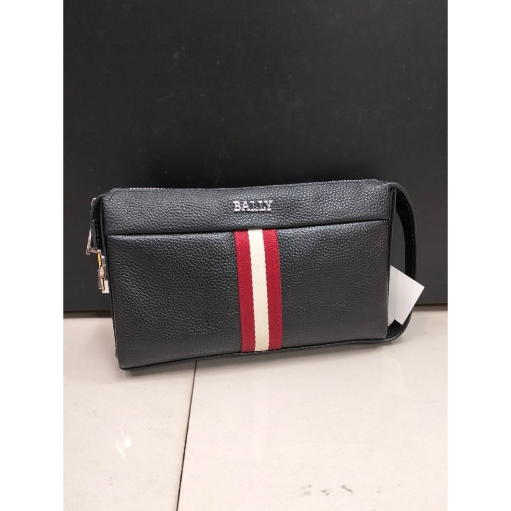 Handbag clutch pria bally kulit asli tas pria wanita import