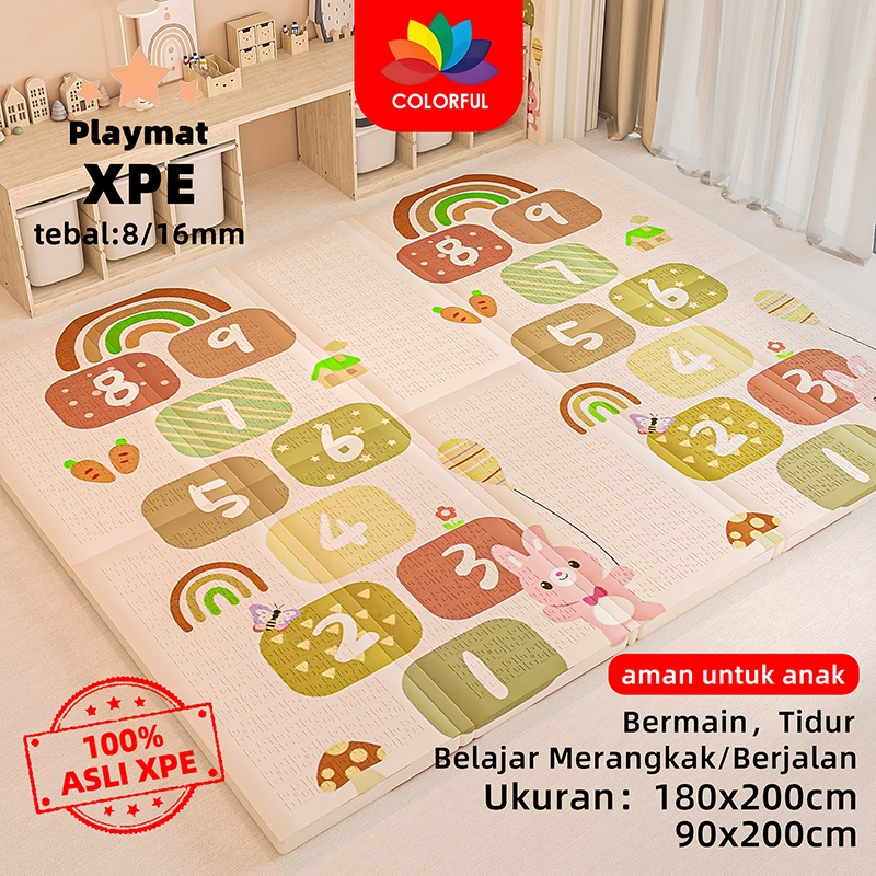 playmatte karpet playmate 180x200 karpet anak playmat tebal floor mat matras busa matras lipat