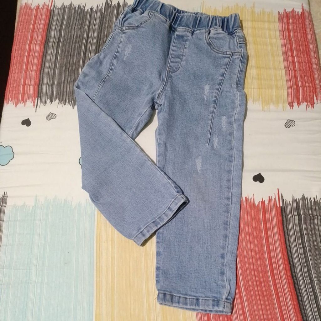 PL Jeans anak cowok 2-3 t pinggang karet