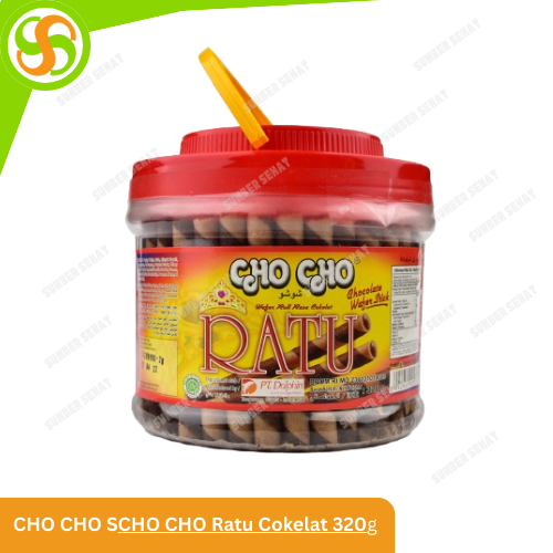 CHO CHO Ratu Wafer Roll Toples Chocolate Strawberry Astor Cokelat Stroberi 320g