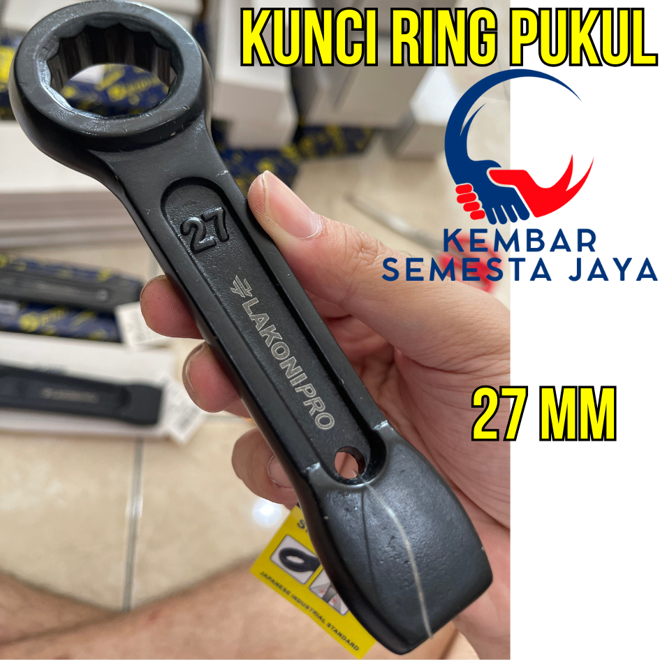JETJO 300298 SLOGGING WRENCH 27mm Kunci RING Breaker PUKUL Hantam Palu IMPACT Ketok Gedor Baut Besar