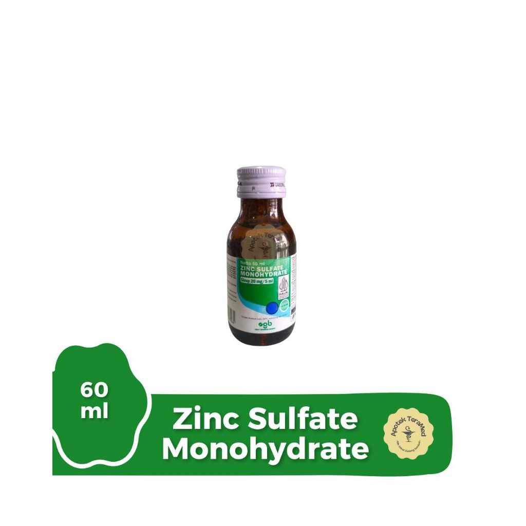 Zinc Sulfate Monohydrate Sirup 60ml - Obat Diare Anak
