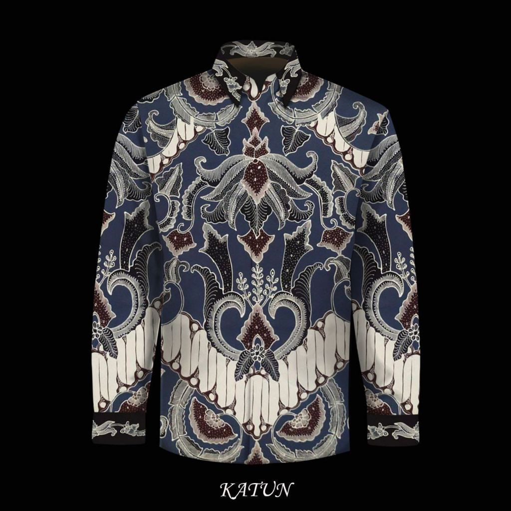 kain batik tulis katun batik tulis warna abu tua