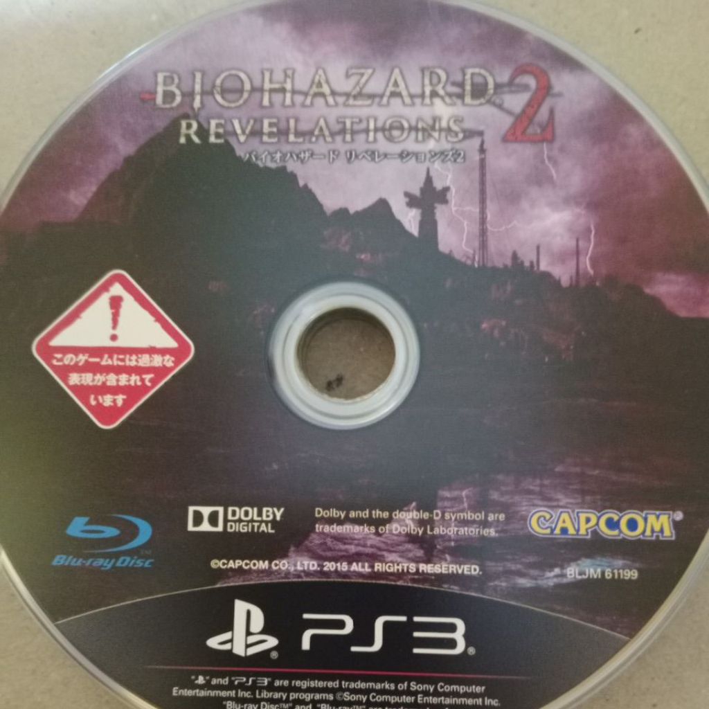 KASET PS3 BIO HAZARD 2 SECOND