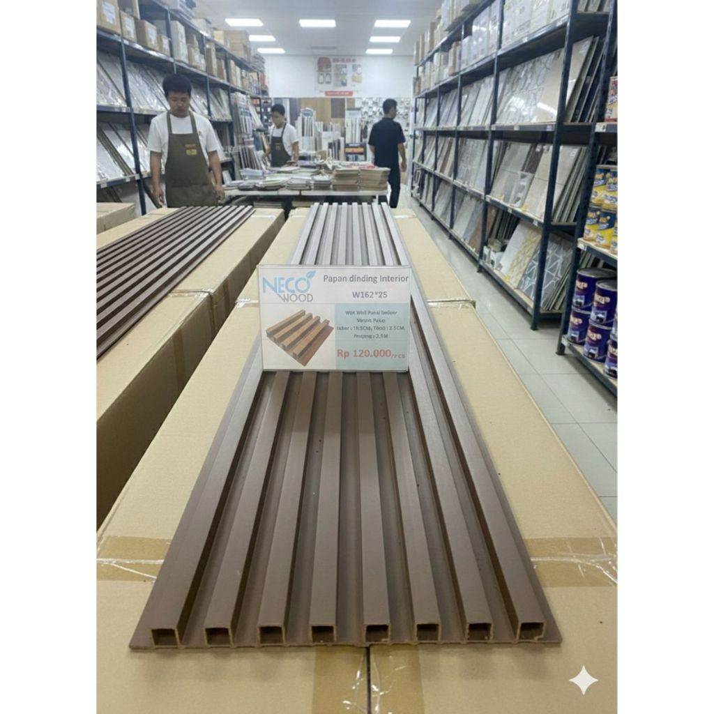WALL PANEL WPC INDOOR (Papan Dinding Polos  Interior W162x25)