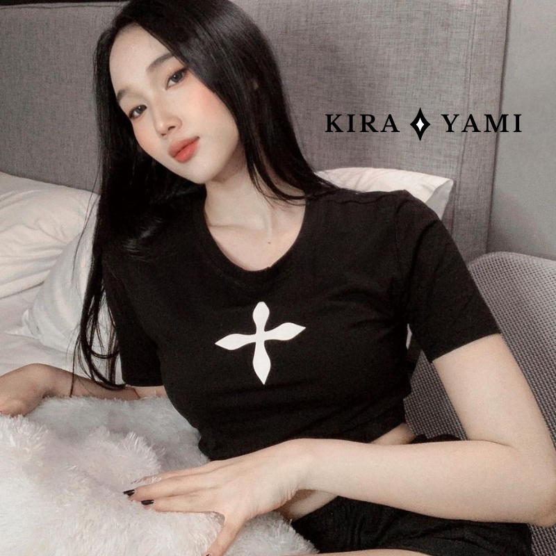 Ready SMFK Compass Basic Crop Tee Top ORIGINAL 100%