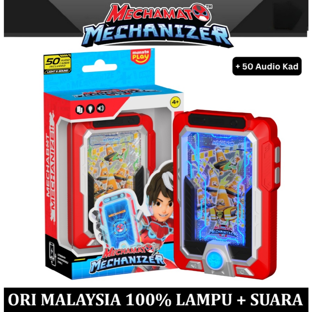 Mechamato Mechanizer with 50 Audio Cards original import handcarry malaysia Mainan kartu berubah ben