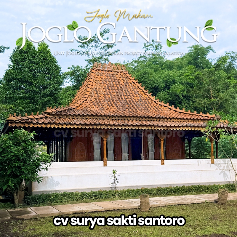 Joglo gantung Untuk Makam Full kayu jati - Tumpang Sari Full Ukiran - Siap Bangun
