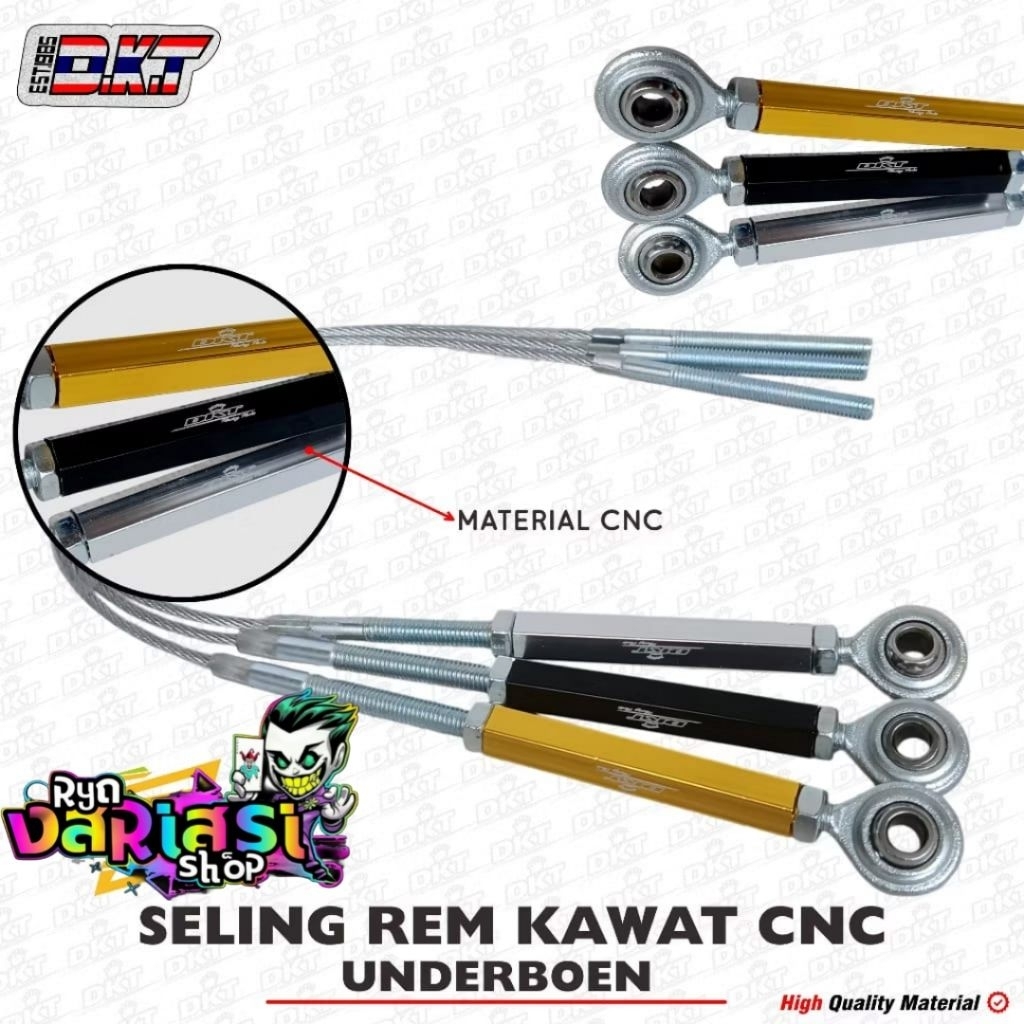 Seling Rem DKT tali kawat seling rem underbone underbon tromol kawat seling rem belakang