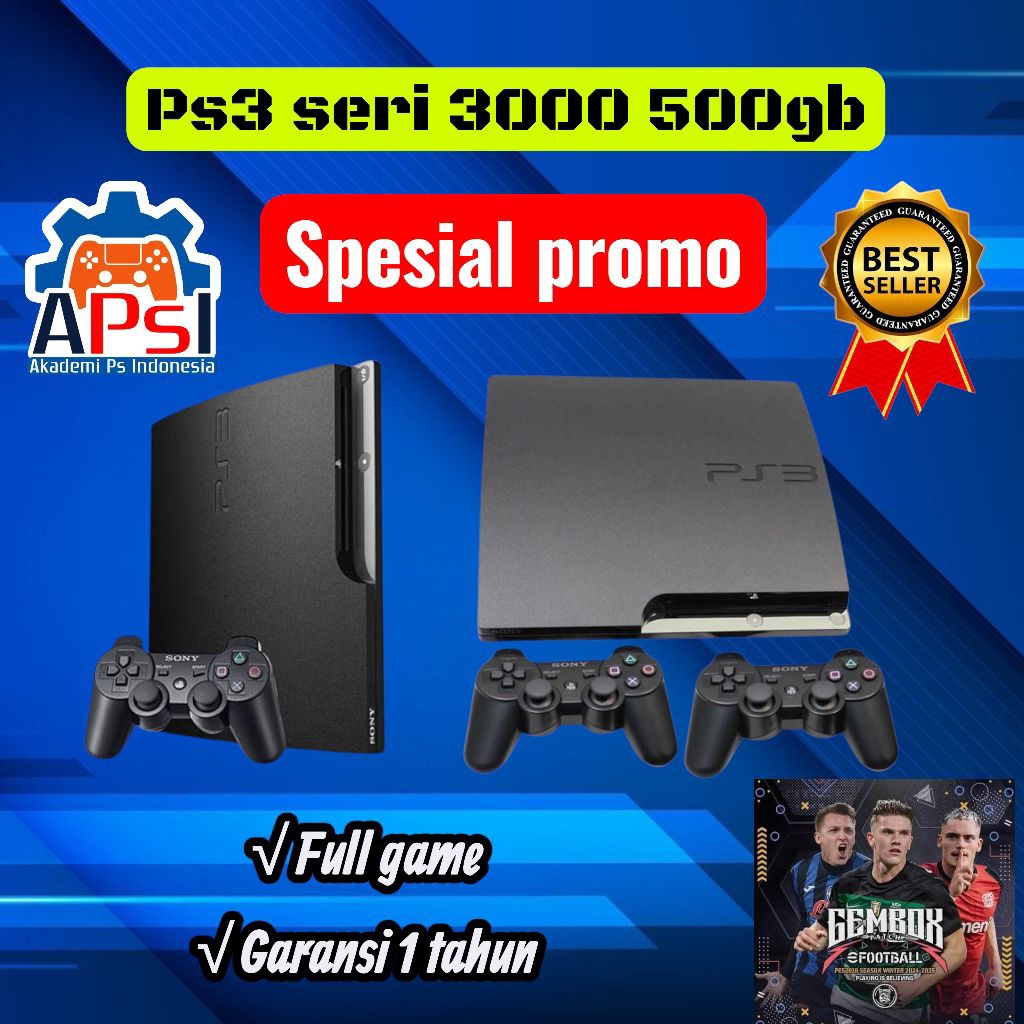 ps3 seri 3000 500gb full game promo