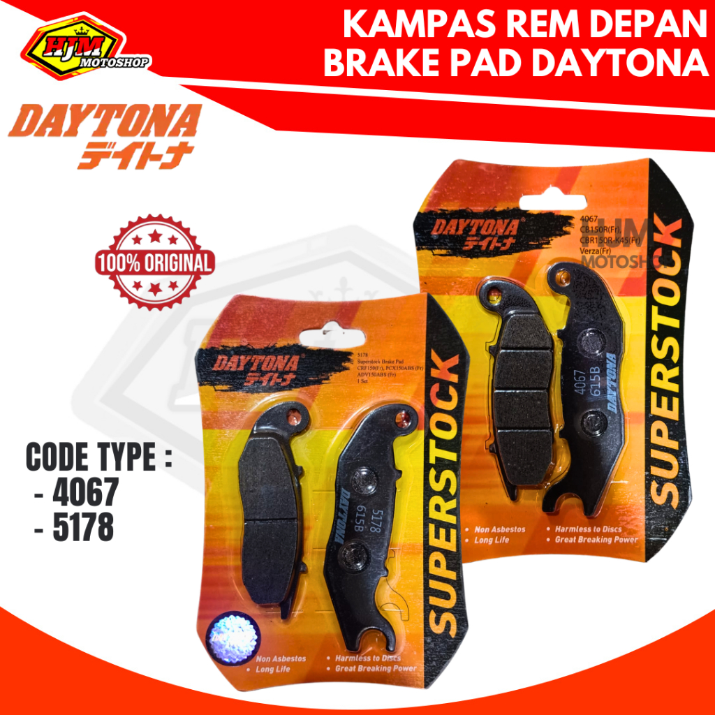 KAMPAS REM DAYTONA UNTUK KALIPER DAYTONA AIR VENTED RCB 2 PISTON NISSIN SAMURAI KTC HYLOZ RPD PROTON