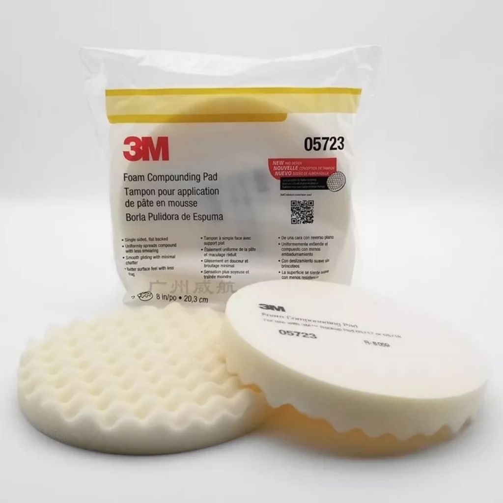 3M 5723 Foam Compunding Pad / busa putih 3M / Busa Poles 3M