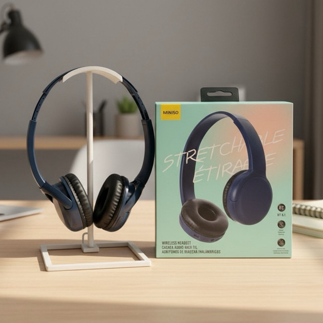 MINISO Minimalist Wireless Bluetooth Headphones Headset Bluetooth & Headphone Minimalis