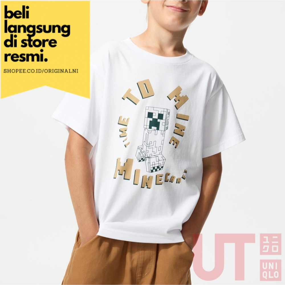 Kaos Lego Minecraft One Piece Tshirt Anak UNIQLO UT COLLECTION Original BEST SELLER TERMURAH