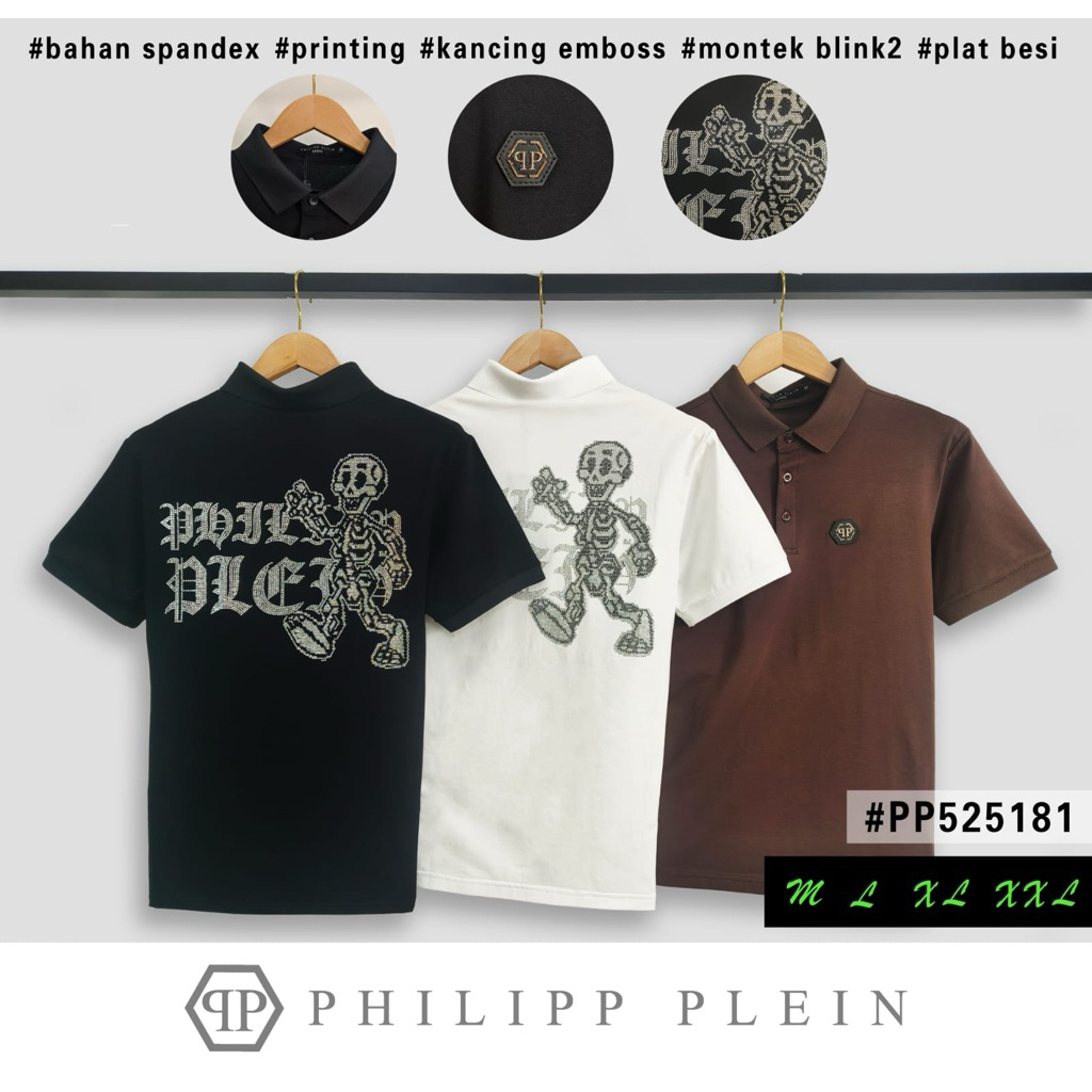 Kaos kerah PP pria PL525181 premium import