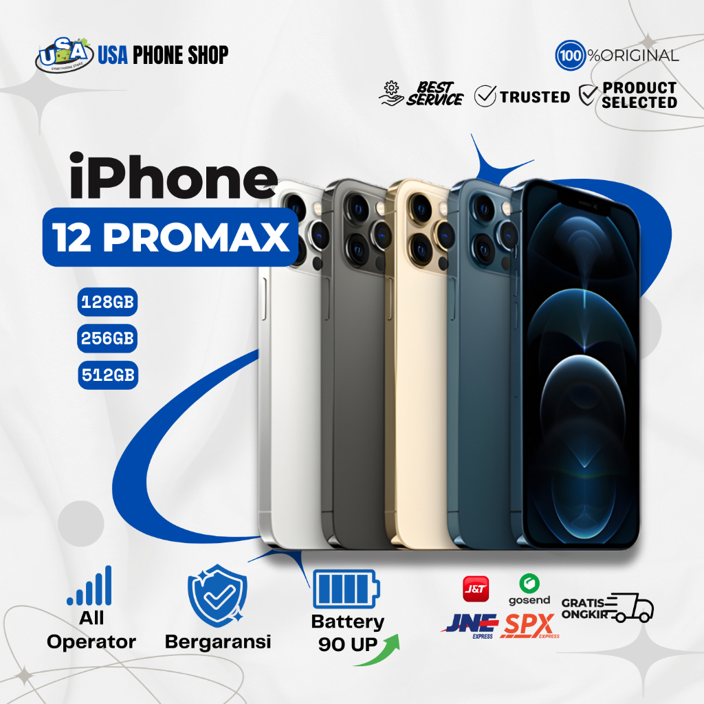 iPh0ne 12 Pro Max ex IBox Garansi Original iPhone Fullset All Operator 64GB 128GB 256GB