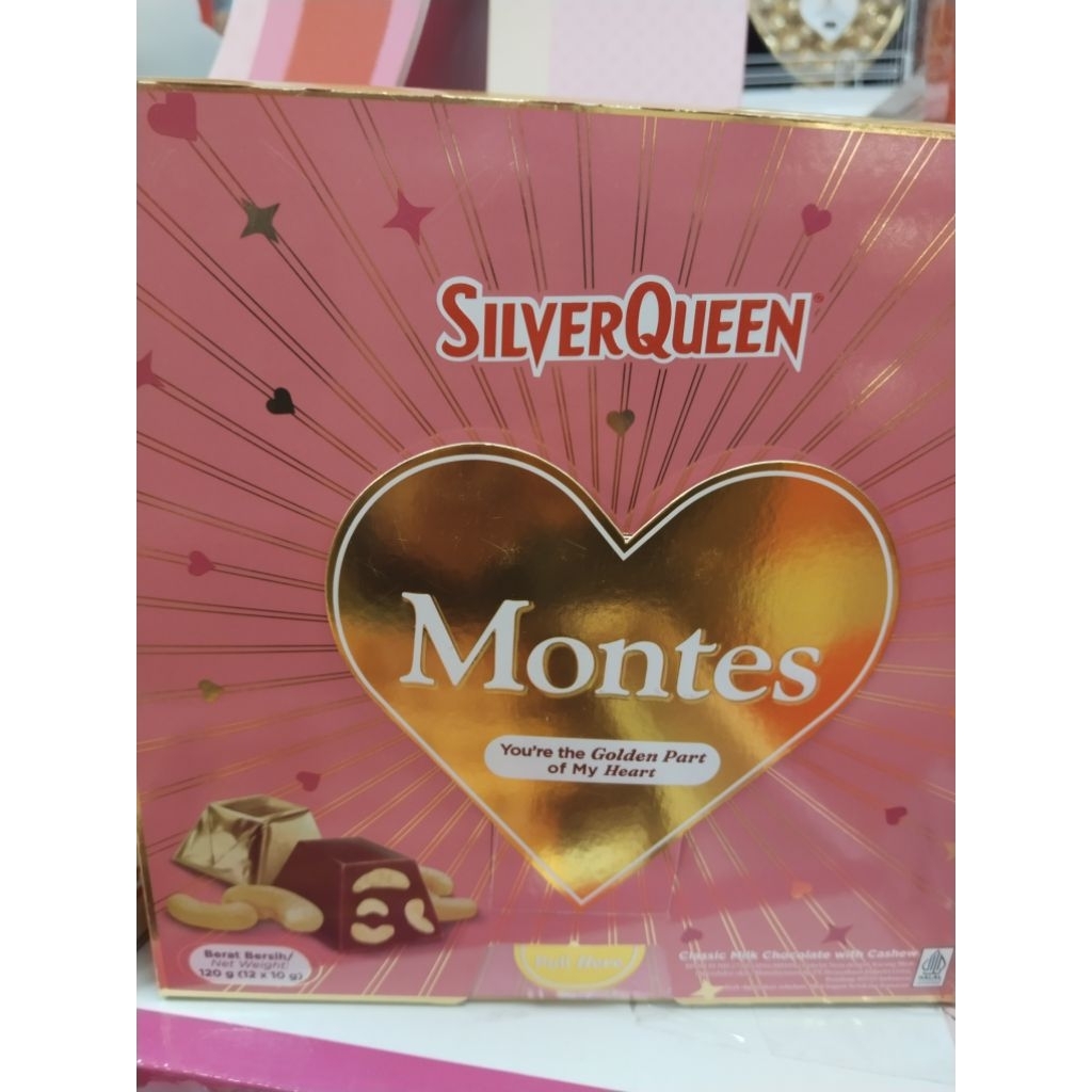 Silverqueen Montes 110 gr - Coklat Silver Queen Valentine - Silverqueen 1 kg