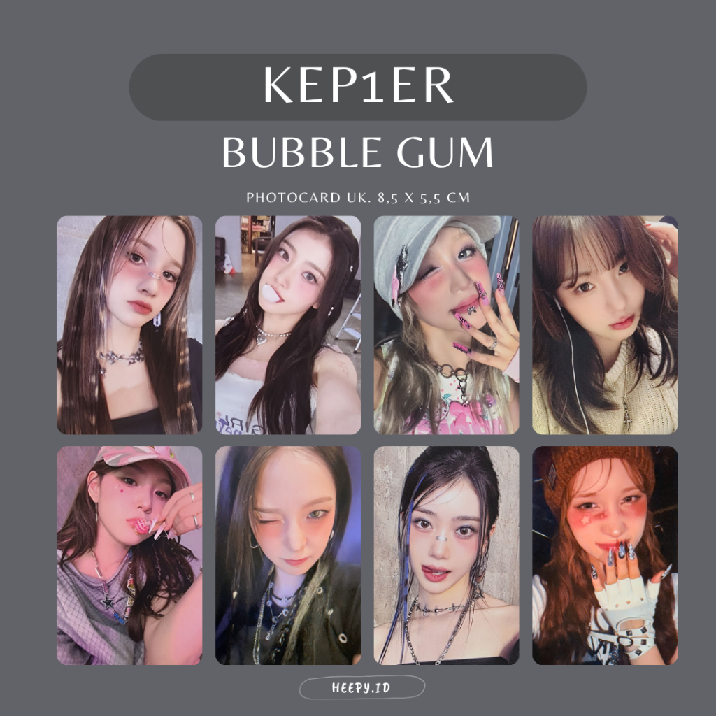 [KEP1ER] UNOFFICIAL PHOTOCARD KEP1ER BUBBLE GUM