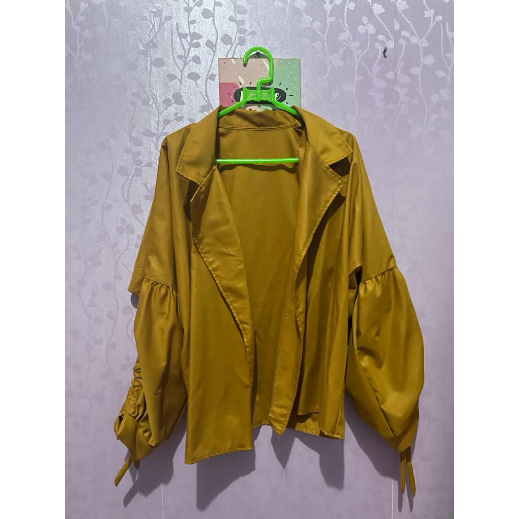 preloved outer kuning kunyit
