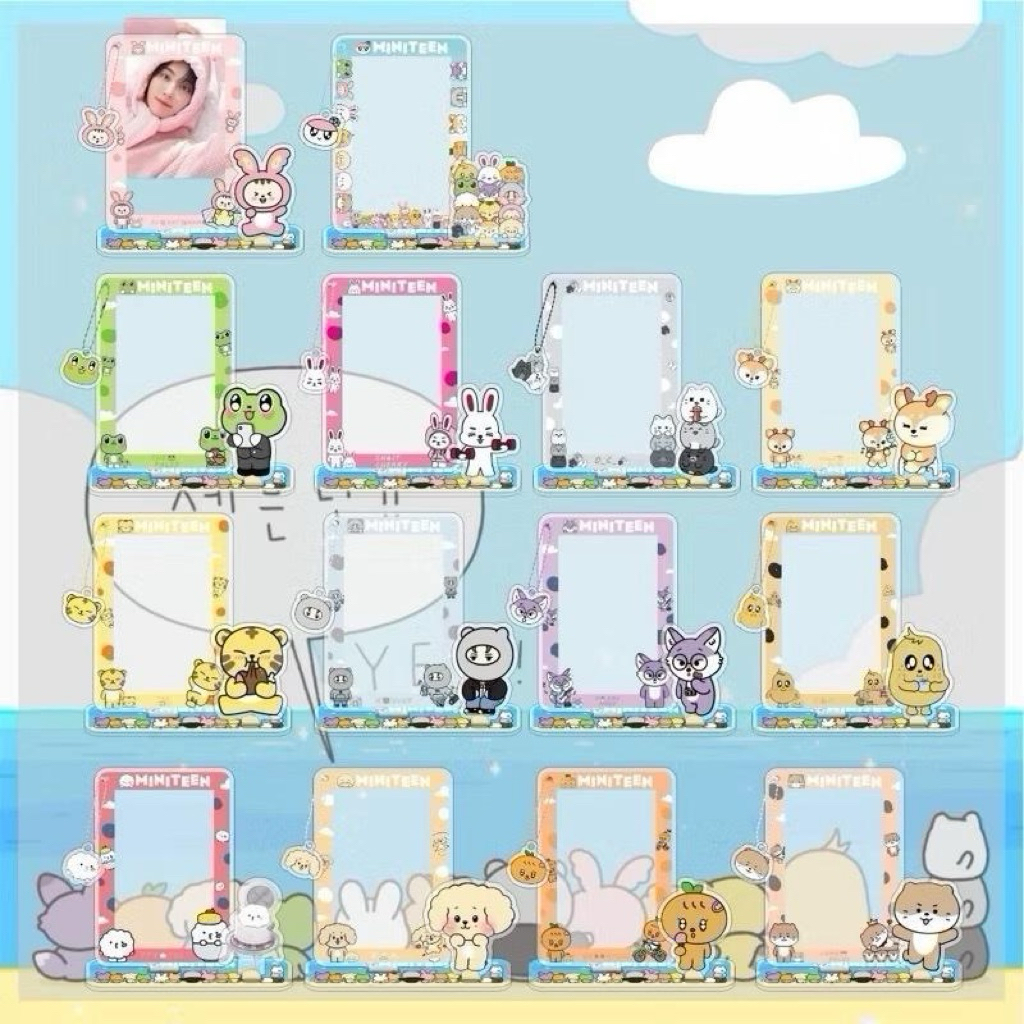 Seventeen MINIT33N Acrylic Standee | Frame Kartu K-Pop Cute Cartoon Hiasan Meja