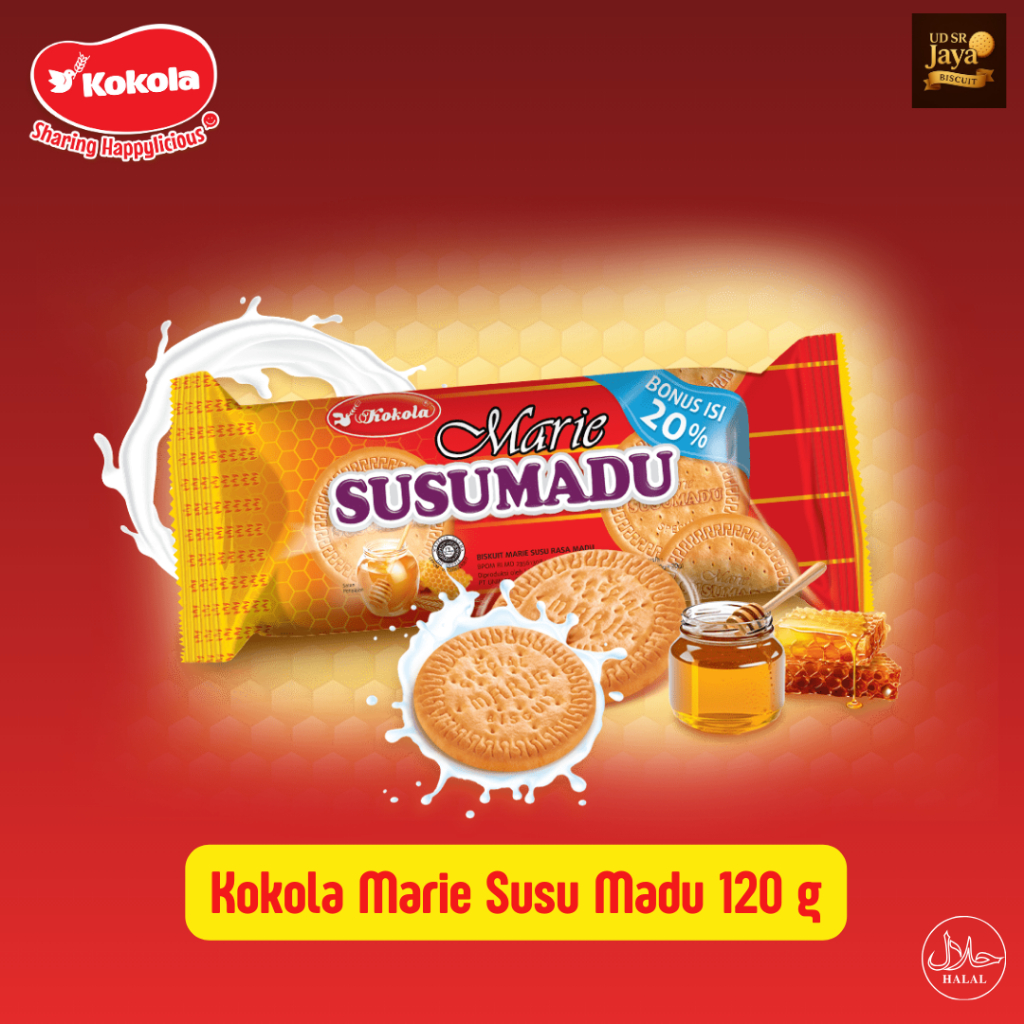 Kokola Marie Susu Madu 120 G Biskuit Roll