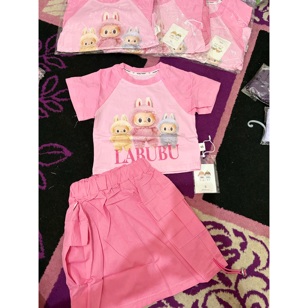 STELAN ROK CARGO SERUT LABUBU IMPORT