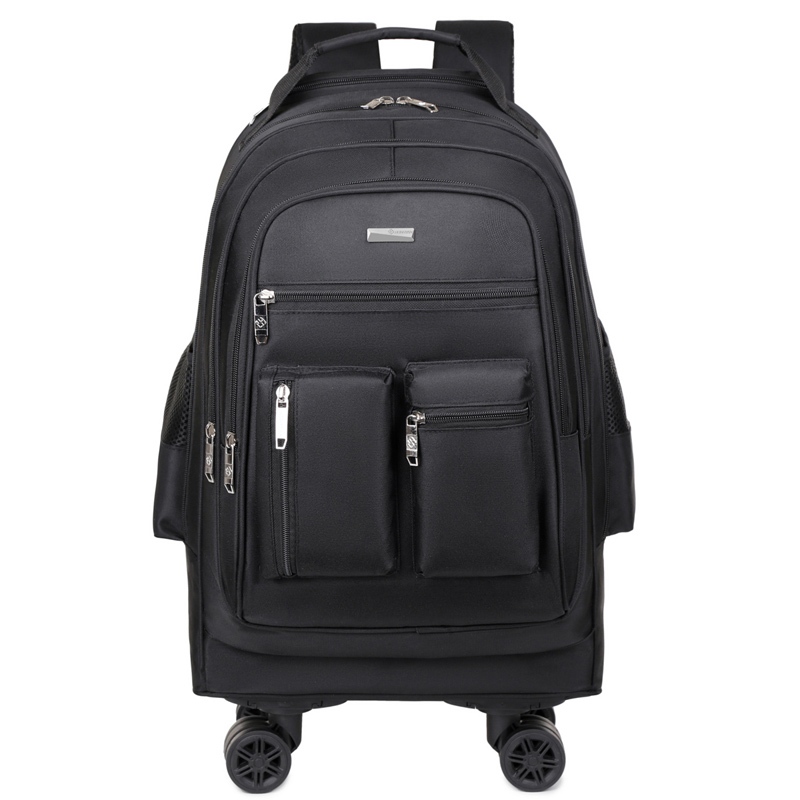 HY10#Tas Ransel Traveling Roda dengan Roda Kualitas Tinggi dan Desain Ergonomis untuk Perjalanan And