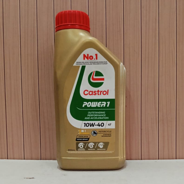 Castrol Power1 4T 10W-40 0,8L Liter Oli Mesin Motor Castrol 4 Tak Original