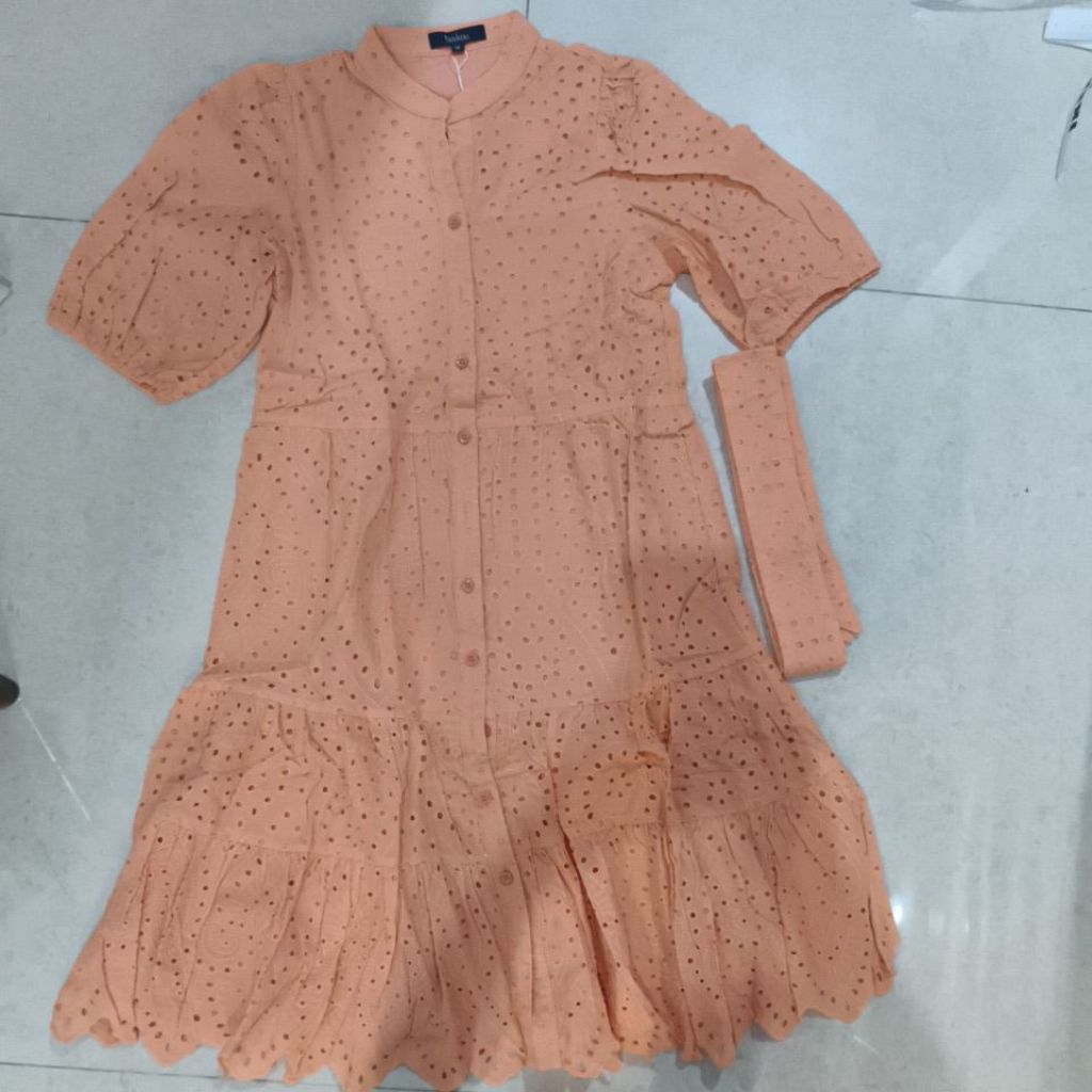 baju dress brokat pesta party pakaian terusan perempuan wanita size m