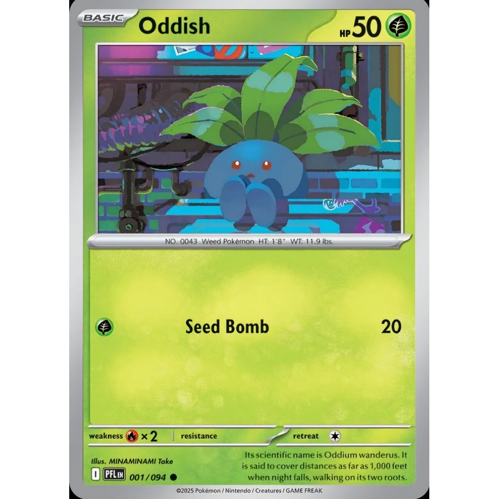 Tcg Pokemon Oddish Common Pfl